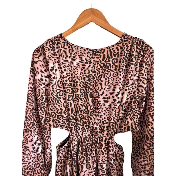 Anthropologie Ranna Gill Printed Cut Out Midi Boho Dress Size Small - Picture 8 of 10